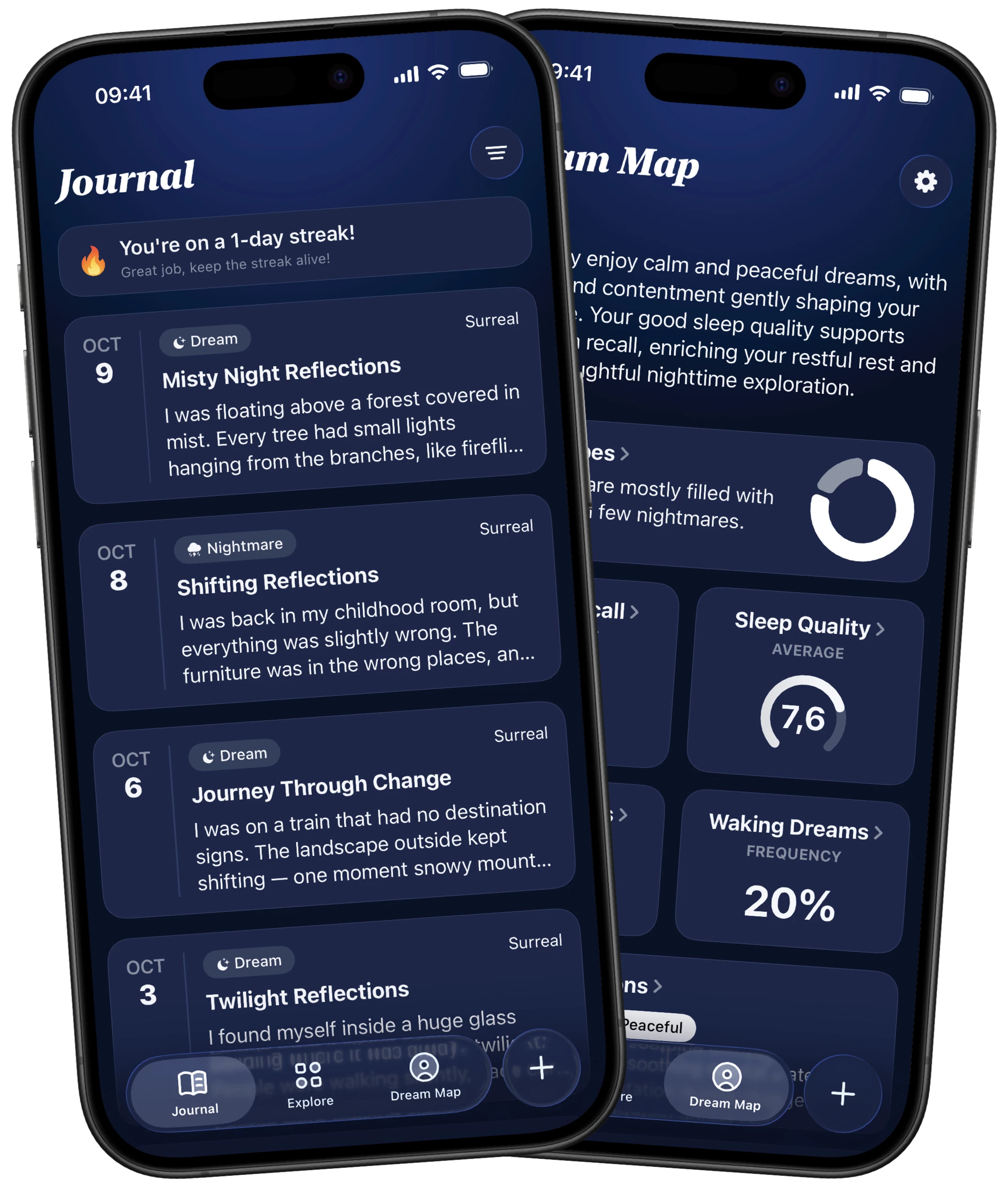 Hypnos app interface